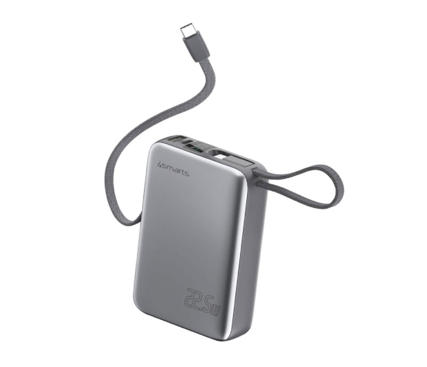 4smarts Powerbank Pocket Dual Cord 10000mAh 22.5W z  kablem USB-C - 1417007 - zdjęcie